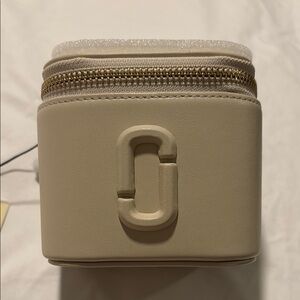 Marc Jacobs Cream Cosmetic Bag with Smooth Finish